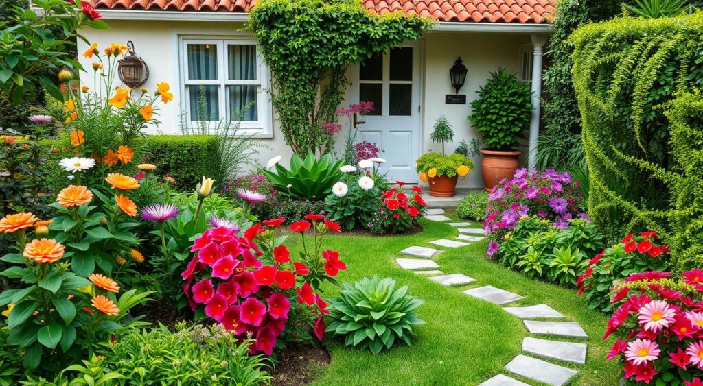 6. Em qual imagem vemos um "quintal"?